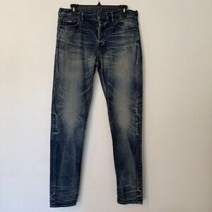 John Elliott Medium Wash Straight Jeans‎ Button Fly Japan Size 31 Pockets